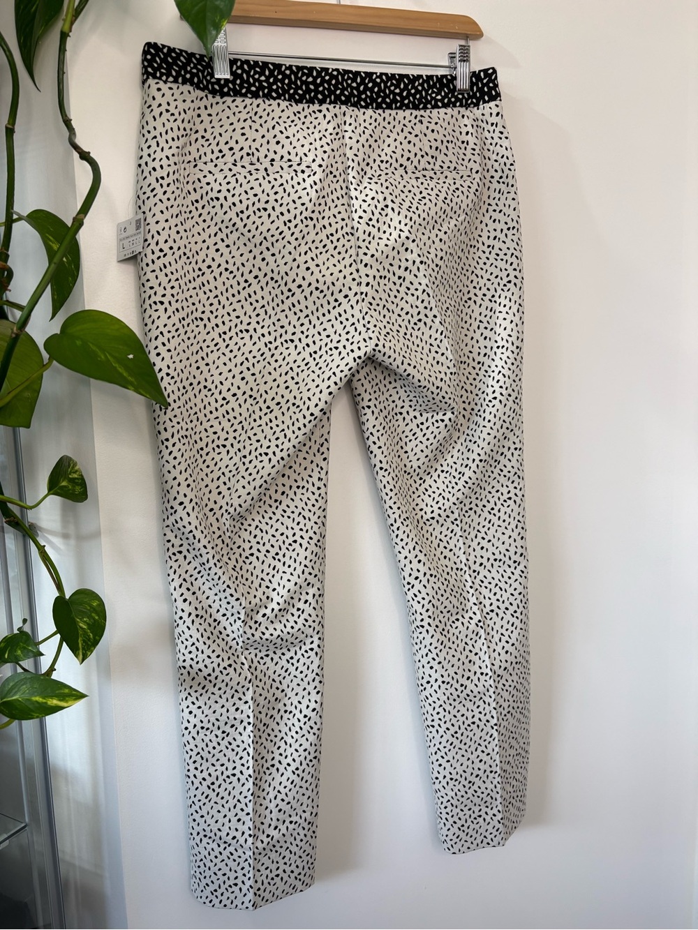 Zara Black & White Printed Pants - Picture 3 of 9